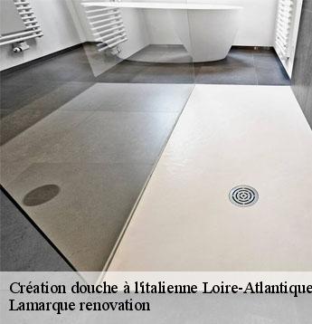 Création douche à l'italienne 44 Loire-Atlantique  Lamarque renovation