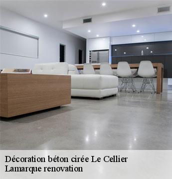 Décoration béton cirée  le-cellier-44850 Lamarque renovation